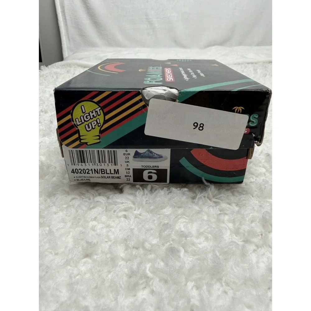 Skechers Foamies Toddler 6 Solar Beamz S Lights-Guzman New Water Shoes Summer